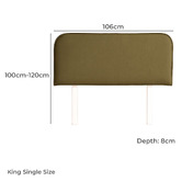 By Designs Louella Upholstered Bedhead with Slipcover