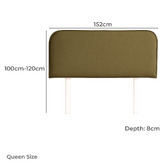 By Designs Louella Upholstered Bedhead with Slipcover