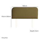 By Designs Louella Upholstered Bedhead with Slipcover