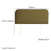 By Designs Louella Upholstered Bedhead with Slipcover