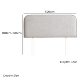 By Designs Louella Upholstered Bedhead with Slipcover