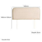 By Designs Louella Upholstered Bedhead with Slipcover
