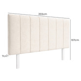 By Designs Bree Jacquard Super King Bedhead