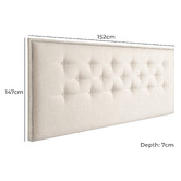By Designs Addison Upholstered Queen Bedhead