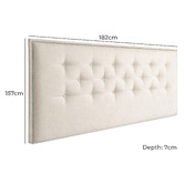By Designs Addison Upholstered King Bedhead