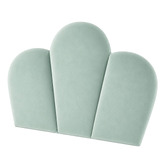 By Designs Shell Velvet King Single Bedhead