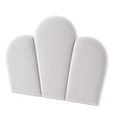 By Designs Shell Velvet King Single Bedhead