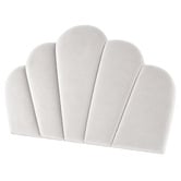 By Designs Shell Velvet Super King Bedhead