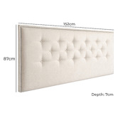 By Designs Addison Upholstered Queen Bedhead