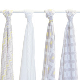 Babyhood Organic Muslin Set 2 Pack Lemon Twist