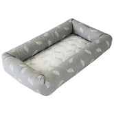 Babyhood White Leaf Breathe Eze Cotton Cosy Crib Pod