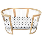 Babyhood Amani Bebe Organic Sheet Set 2 Piece Tic Tac Toe
