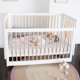 Babyhood Riya Cot White and Beech