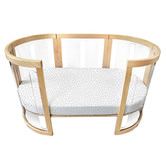 Babyhood Amani Bebe Mosaic Jersey Cotton Oval Fitted Sheet