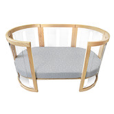 Babyhood Amani Bebe Drops Jersey Cotton Oval Fitted Sheet