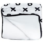 Babyhood Amani Bebe Organic 4 Kisses Blanket Tic Tac Toe