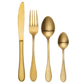Tablekraft 16 Piece Tablekraft Gold Soho Stainless Steel Cutlery Set