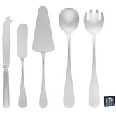 Tablekraft 5 Piece Tablekraft Bogart Stainless Steel Hostess Set