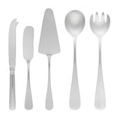 Tablekraft 5 Piece Tablekraft Bogart Stainless Steel Hostess Set