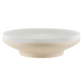 Tablekraft White Pebble Soho 23cm Footed Pasta Bowls