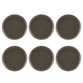 Tablekraft Dark Grey Urban 20cm Coupe Salad Plates