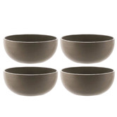Tablekraft Dark Grey Urban 15.5cm Cereal Bowls
