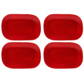 Tablekraft Reactive Red Artistica 24cm Coupe Salad Plates
