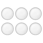 Tablekraft White Urban Muse 21cm Salad Plates