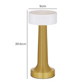 Tablekraft 20.5cm Aura Portable LED Table Lamp