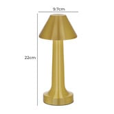 Tablekraft Helena Aluminium Cordless LED Table Lamp