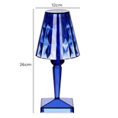 Tablekraft 26cm Acrylic Portable LED Table Lamp