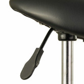 Letitia Lane Saddle Faux Leather Adjustable Barstool