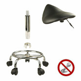Letitia Lane Saddle Faux Leather Adjustable Barstool