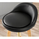 Letitia Lane 72cm Sunnie Natural Leg Faux Leather Barstools