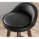 Letitia Lane 72cm Sunnie Brown Leg Faux Leather Barstools
