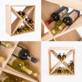 Letitia Lane Emperia 24 Bottle Pine Wood Wine Rack