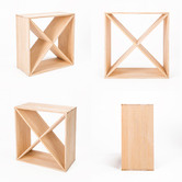 Letitia Lane Emperia 24 Bottle Pine Wood Wine Rack