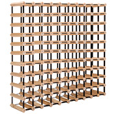 Letitia Lane Emperio 110 Bottle Steel &amp; Pine Wood Wine Rack