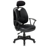 Home Ready Brindle Ergonomic Faux Leather Office Chair