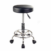 Letitia Lane Black Devaughn Faux Leather Adjustable Barstools