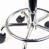 Letitia Lane Black Devaughn Faux Leather Adjustable Barstools