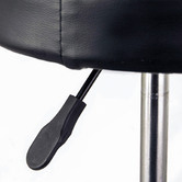 Letitia Lane Black Devaughn Faux Leather Adjustable Barstools
