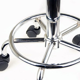 Letitia Lane Black Salon Faux Leather Adjustable Saddle Barstools