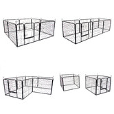 Letitia Lane Black Heavy Duty 8 Panel Portable Steel Pet Playpen