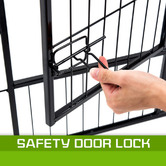 Letitia Lane Black Heavy Duty 8 Panel Portable Steel Pet Playpen