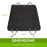 Letitia Lane Matte Black Water-Resistant Pet Car Seat Cover