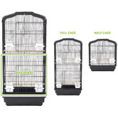 Letitia Lane 92cm Black Skye Metal Bird Cage