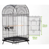 Letitia Lane 164cm Black Bella Metal Bird Cage