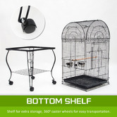 Letitia Lane 164cm Black Bella Metal Bird Cage