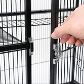 Letitia Lane 137cm Black Cleo Metal Bird Cage